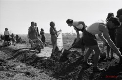 Mladinske brigade na trasi - 21.3.1948. Foto: Mahovič Zvone